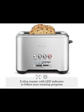 Breville BTA720XL Bit More 2-Slice Toaster - Brushed Stainless Steel